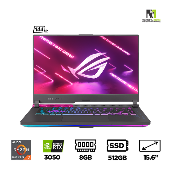 Laptop Gaming Asus ROG Strix G15 G513RC-HN090W (Ryzen 7 6800H, RTX 3050 4GB, Ram 8GB DDR5, SSD 512GB, 15.6 Inch IPS 144Hz FHD)