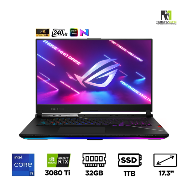 Laptop Gaming Asus ROG Strix SCAR 17 G733ZX-LL016W (i9-12900H, RTX 3080 Ti 16GB, Ram 32GB DDR5, SSD 1TB, 17.3 Inch 240Hz WQHD)