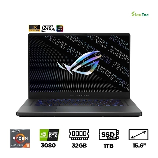 Laptop Gaming Asus ROG Zephyrus G15 GA503RS-LN892W (Ryzen 9 6900HS, RTX 3080 8GB, Ram 32GB DDR5, SSD 1TB, 15.6 Inch IPS 240Hz WQHD)