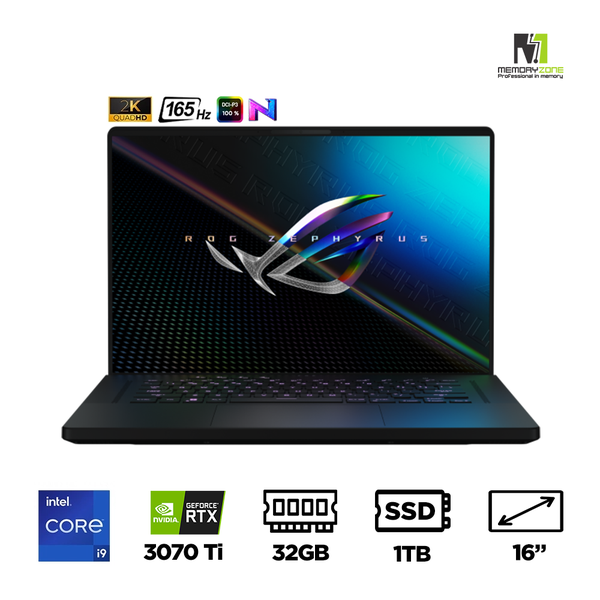 Laptop Gaming Asus ROG Zephyrus M16 GU603ZW-K8021W (i9-12900H, RTX 3070 Ti 8GB, Ram 32GB DDR5, SSD 1TB, 16 Inch 165Hz WQXGA)