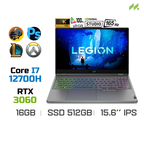 Laptop Gaming Lenovo Legion 5 15IAH7H 82RB0047VN (i7-12700H, RTX 3060 6GB, Ram 16GB DDR5, SSD 512GB, 15.6 Inch 165Hz WQHD)