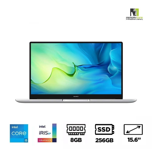 Laptop HUAWEI MateBook D15 BohrD-WDH9C (i5-1135G7, Iris Xe Graphics, Ram 8GB DDR4, SSD 256GB, 15.6 Inch IPS FHD)