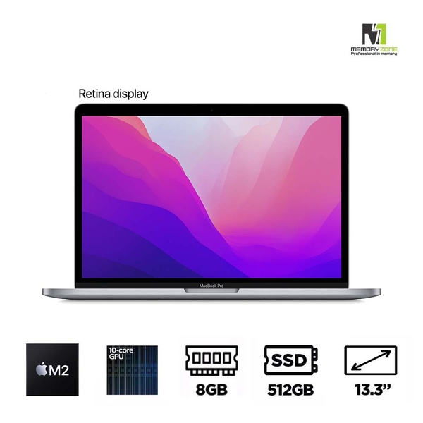 Macbook Pro 13 Inch M2 Space Gray MNEJ3SA/A (Apple M2, 10-Cores GPU, Ram 8GB, SSD 512GB, 13.3 Inch IPS Retina)