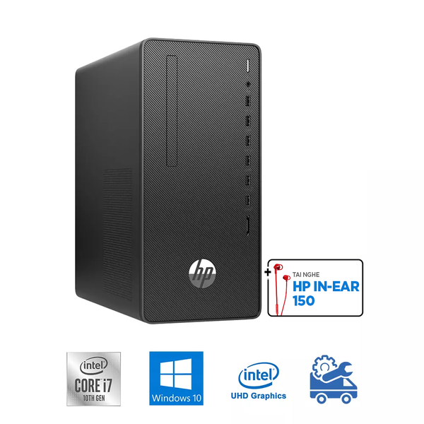 Máy bộ HP 280 Pro G6 Microtower 1C7V7PA (i7-10700, UHD 630, Ram 8GB, 1TB HDD, Windows 10 64-bit, DVDRW, USB Keyboard & Mouse)