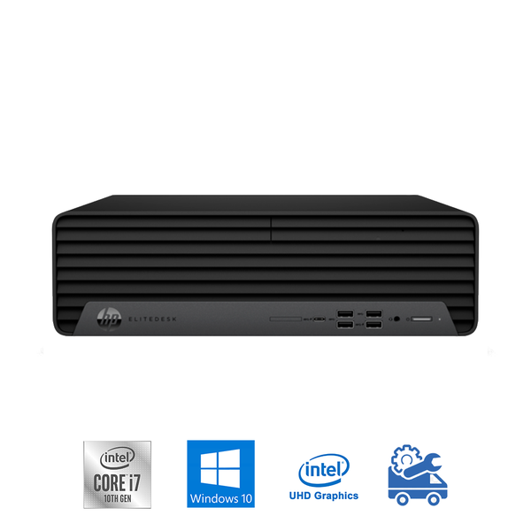 Máy bộ HP EliteDesk 800 G6 SFF 2H4D4PA (i7-10700, UHD 630, Ram 8GB, SSD 256GB, Windows 10 64-bit, DVDRW, USB Keyboard & Mouse)