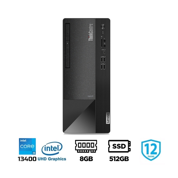 Máy bộ Lenovo ThinkCentre neo 50t Gen 4 12JB001HVA (i5-13400, UHD 730, Ram 8GB, SSD 512GB, USB Keyboard & Mouse)