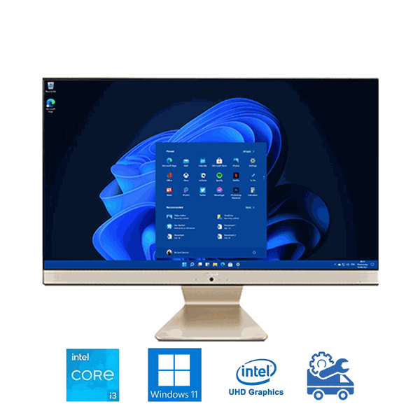 Máy tính All In One ASUS V241 24 Inch IPS V241EAK-BA126W (i3-1115G4, UHD Graphics, Ram 4GB, 512GB SSD, Windows 11, Wireless Keyboard & Mouse)