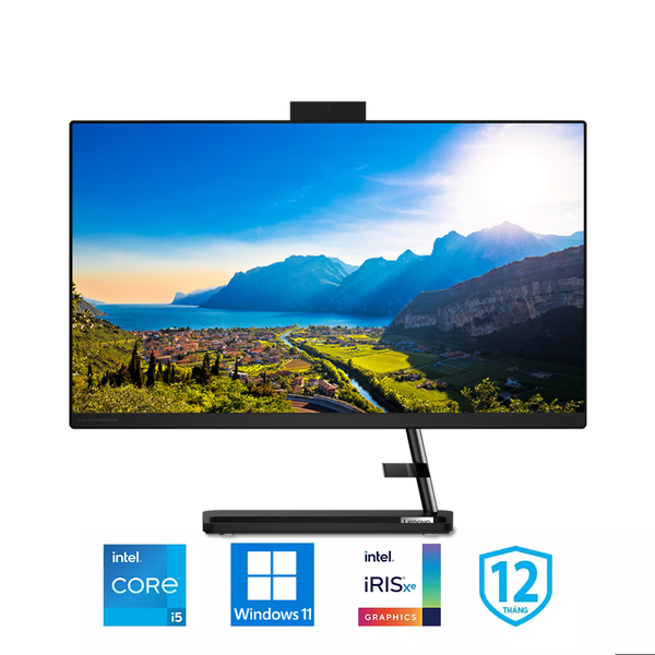 Máy tính All In One Lenovo IdeaCentre AIO 3 22ITL6 22 Inch IPS F0G500AGVN (i5-1135G7, Iris Xe Graphics, Ram 8GB, 256GB SSD, Windows 11 Home, Wireless Keyboard & Mouse)