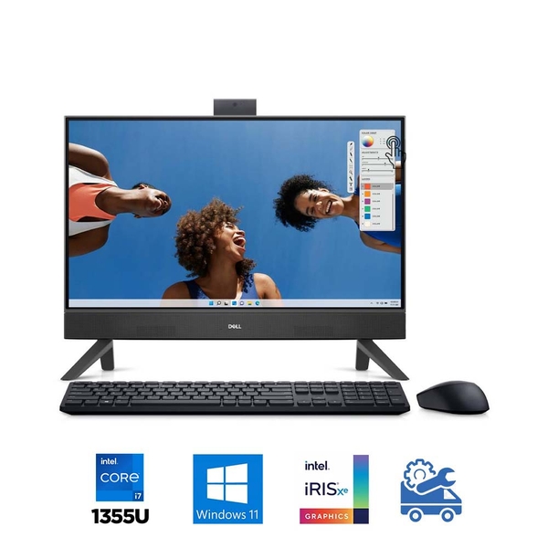 Máy tính All In One Touch Dell Inspiron 5420 24 Inch FNRJ17 (i7-1355U, Iris Xe Graphics, Ram 16GB, 512GB SSD, Windows 11 64-bit, Wireless Keyboard & Mouse)
