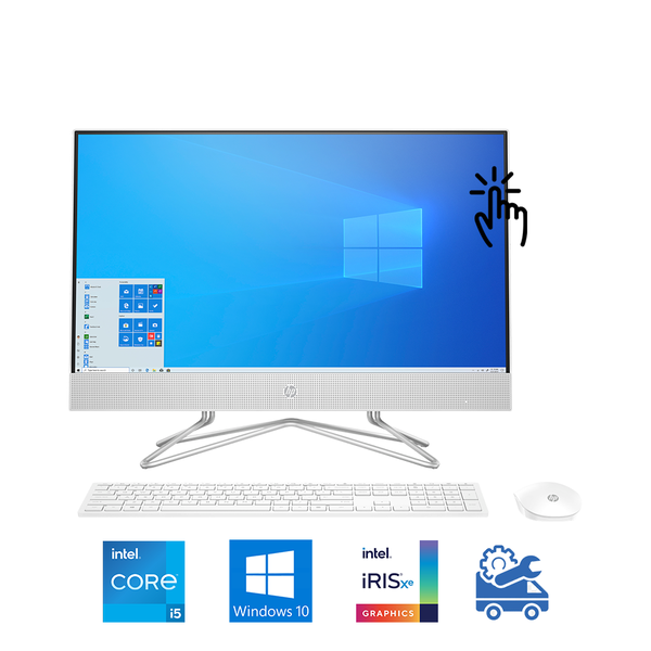 Máy tính All In One Touch HP 24-df1028d 24 Inch IPS 4B6E1PA (i5-1135G7, Iris Xe Graphics, Ram 8GB, 512GB SSD, Windows 10 64-bit, Wireless Keyboard & Mouse)