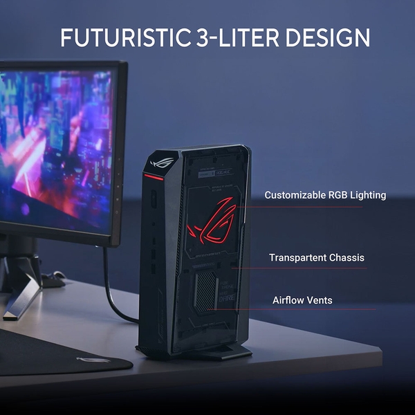Máy tính Mini PC ASUS ROG NUC RNUC15JNK9X489A4 Ultra 9 275HX, RTX 5070