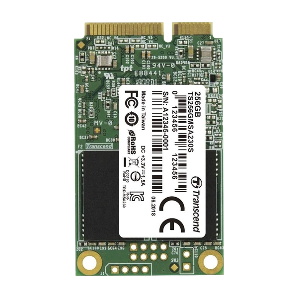 SSD Transcend mSATA SATA III 256GB MSA230S 3D-NAND TS256GMSA230S