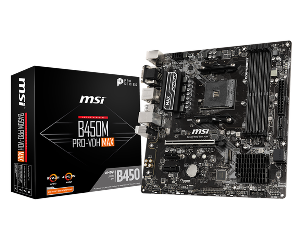 Mainboard PC MSI B450M PRO-VDH MAX