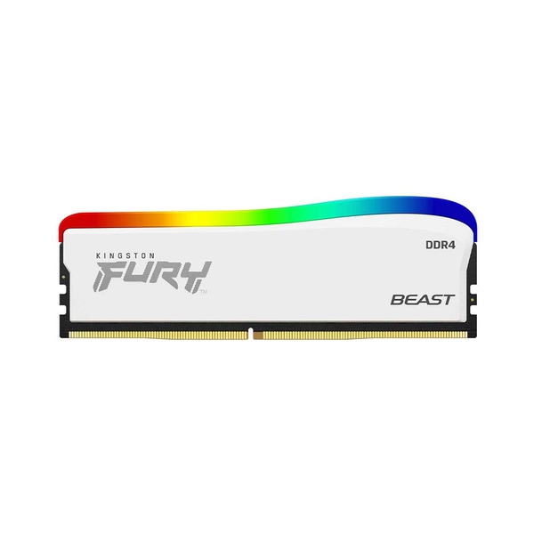 Ram PC Kingston Fury Beast White RGB Special Edition 16GB 3200MHz DDR4 (1x16GB) KF432C16BWA/16