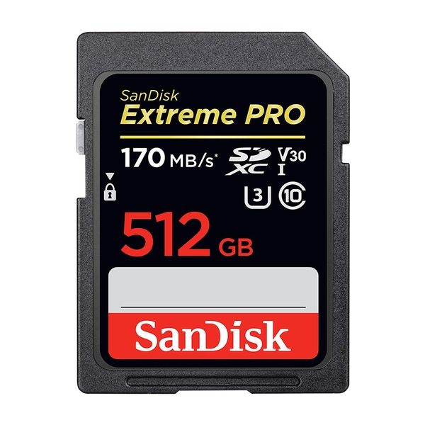 Thẻ nhớ SDXC SanDisk Extreme Pro U3 V30 1133x 512GB SDSDXXY-512G-GN4IN 170MB/s