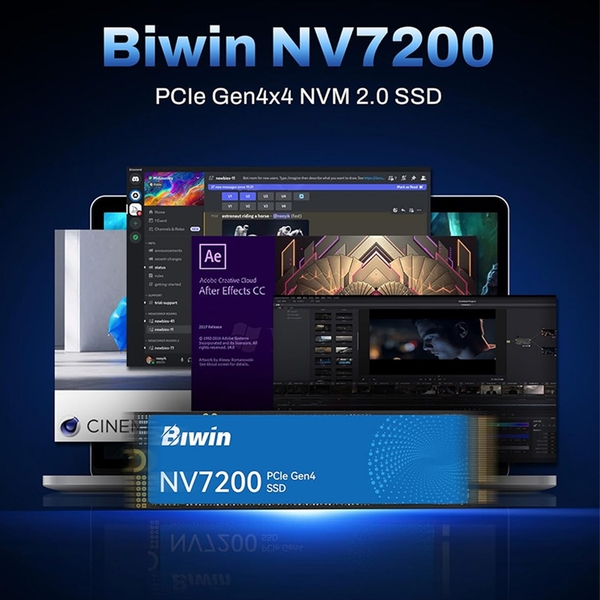 SSD Biwin NV7200 1TB M.2 PCIe Gen4 x4 NVMe BNV720001TB-RGX