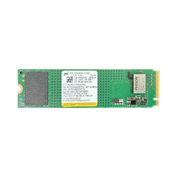 SSD Micron 2450 256GB M.2 PCIe Gen4 x4 NVMe 3D-NAND Non-SED MTFDKBA256TFK-1BC1AABHA