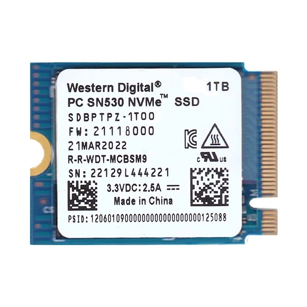 SSD Western Digital SN530 PCIe Gen3 x4 NVMe M.2 2230 1TB SDBPTPZ-1T00
