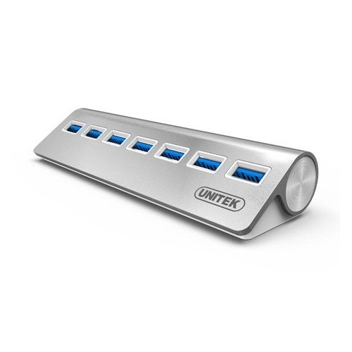 Bộ chia USB 7 cổng USB 3.0 Aluminium Unitek Y-3187