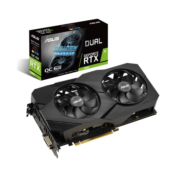 VGA Asus Dual GeForce RTX 2060 OC edition EVO 6GB GDDR6 DUAL-RTX2060-O6G-EVO