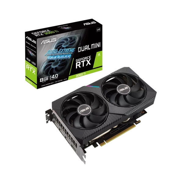 VGA Asus Dual GeForce RTX 3060 Ti V2 Mini 8GB GDDR6 with LHR DUAL-RTX3060TI-8G-MINI-V2