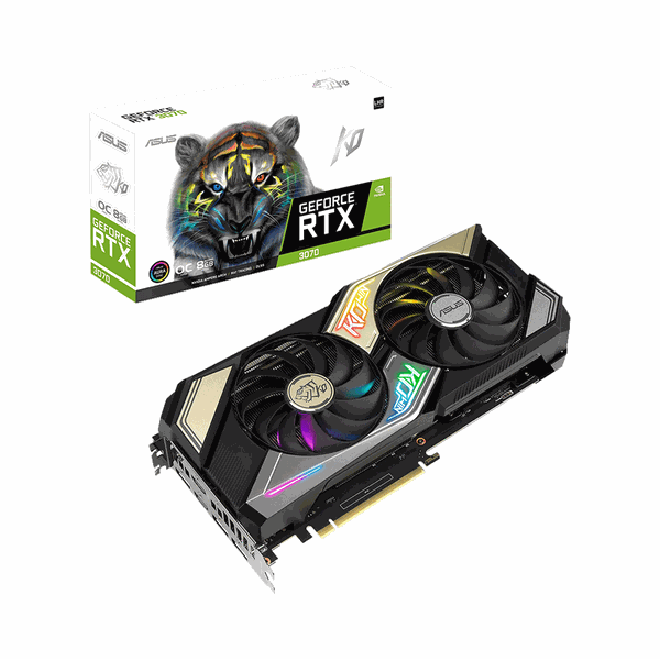 VGA Asus KO GeForce RTX 3070 V2 OC Edition 8GB GDDR6 with LHR KO-RTX3070-O8G-V2-GAMING