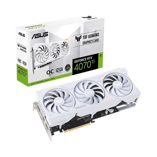 VGA ASUS TUF Gaming GeForce RTX 4070 Ti White OC Edition 12GB GDDR6X TUF-RTX4070TI-O12G-WHITE-GAMING