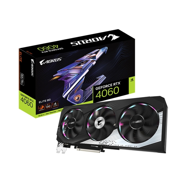 VGA Gigabyte GeForce RTX 4060 AORUS ELITE 8G GDDR6 GV-N4060AORUS-E-8GD