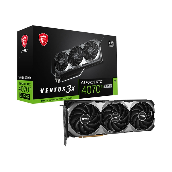 VGA MSI GeForce RTX 4070 Ti SUPER VENTUS 3X 16G OC GDDR6X