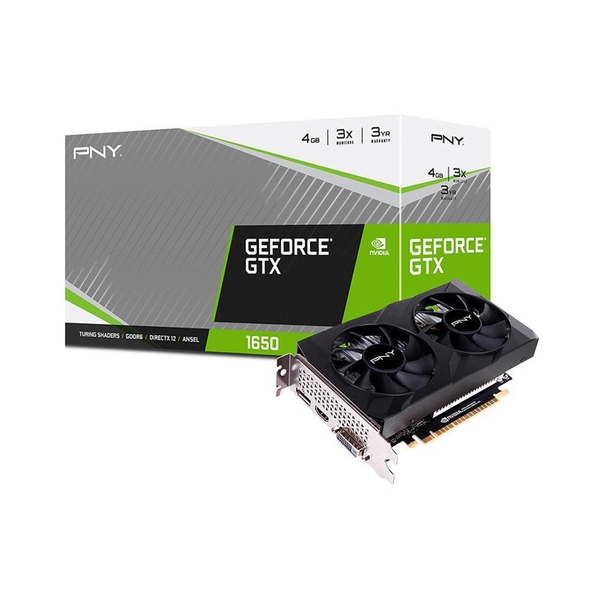 VGA PNY GeForce GTX 1650 4GB GDDR6 Dual Fan