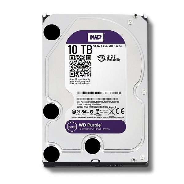 HDD WD Purple 10TB 3.5 inch SATA III 256MB Cache 7200RPM WD101PURZ