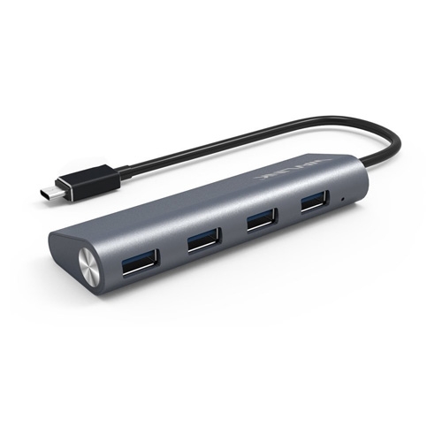 Bộ chia USB Type-C ra 4 cổng USB 3.0 Aluminium WavLink WL-UH3048C