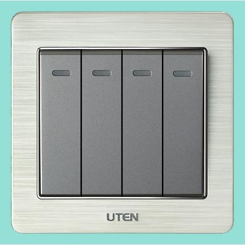 Công tắc bốn 1 chiều uten v6.0