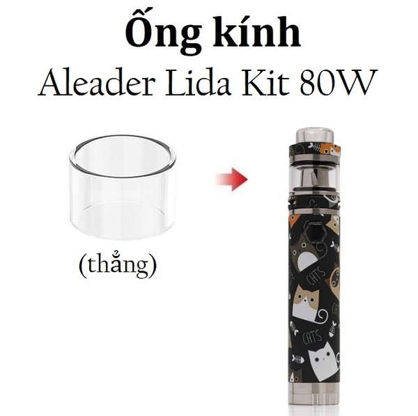Ống Kính Thủy Tinh Cho Buồng Đốt Aleader Lida Kit 80W