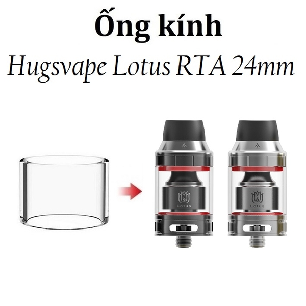 Ống Kính Thủy Tinh Cho Buồng Đốt Hugsvape Lotus RTA 24mm