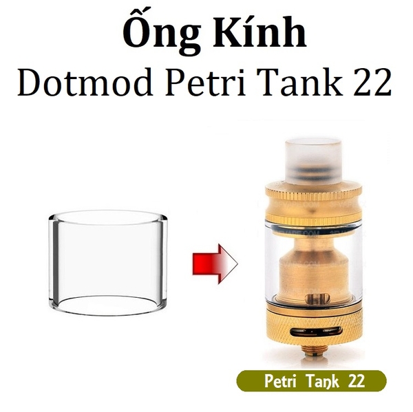 Ống Kính Thủy Tinh Cho Buồng Đốt Dotmod Petri Tank 22