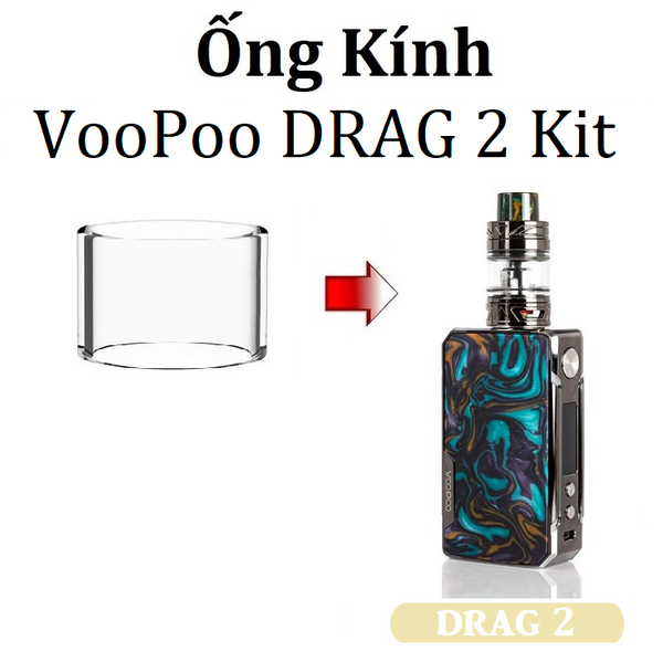 Ống Kính Thủy Tinh Cho Buồng Đốt VooPoo DRAG 2 Kit