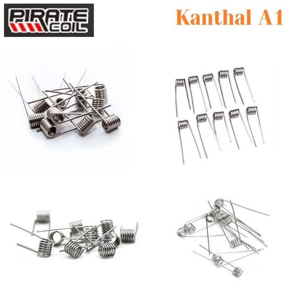 ⚡️Kanthal A1⚡️ Set 10 Coil Quấn Sẵn (Full Size 22/ 24/ 26/ 28) + Tặng 2 bông cotton - Dây dẫn nhiệt DIY, build coil, trở