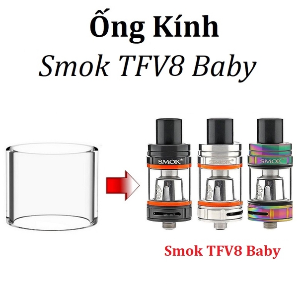 Ống Kính Thủy Tinh Cho Buồng Đốt Smok TFV8 Baby