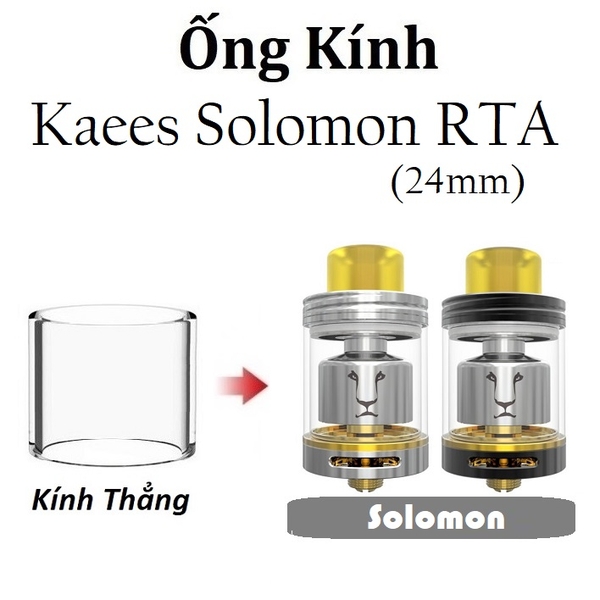 Ống Kính Thủy Tinh Cho Buồng Đốt Kaees Solomon RTA (24mm)