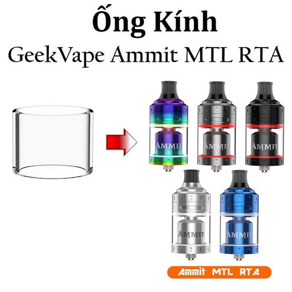 Ống Kính Thủy Tinh Cho Buồng Đốt Geekvape Ammit MTL RTA