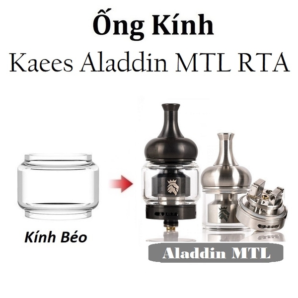 Ống Kính Thủy Tinh Cho Buồng Đốt Kaees Aladdin MTL RTA