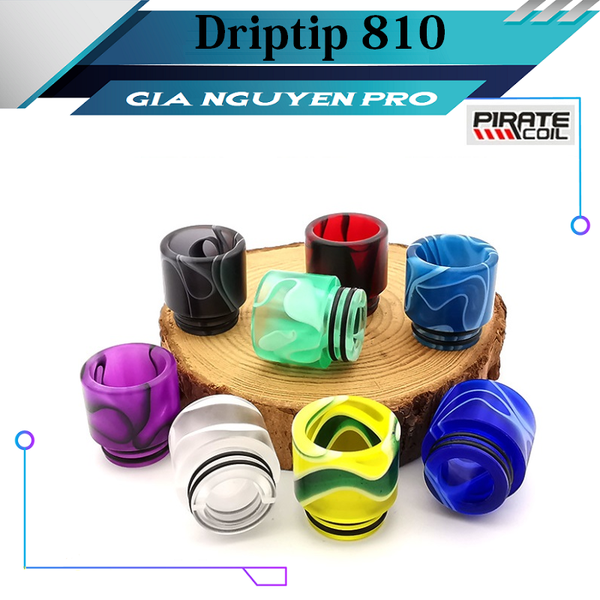 Đầu Driptip 810 PIRATE-COIL Acrylic (17mm x 16mm) #1030