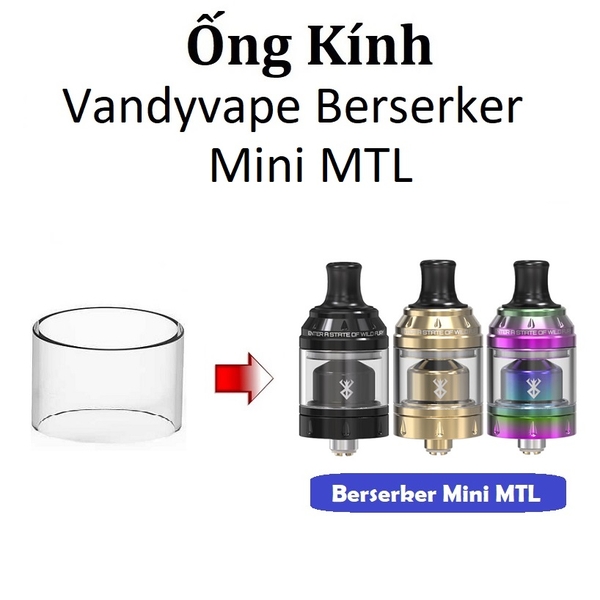 Ống Kính Thủy Tinh Cho Buồng Đốt Vandyvape Berserker Mini MTL