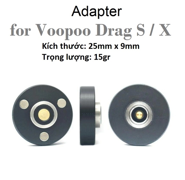Adapter For Voopoo Drag S / X - Đế Chuyển Đổi Tank 510