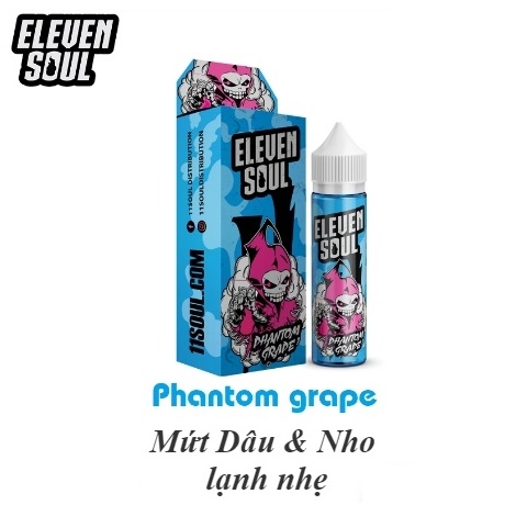 Tinh Dầu Vape Eleven Soul (60ml) - (Phantom Grape - Mứt Dâu & Nho Lạnh)