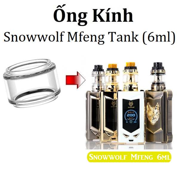 Ống Kính Thủy Tinh Cho Buồng Đốt Sigelei Snow Wolf Mfeng 200w (6ml)