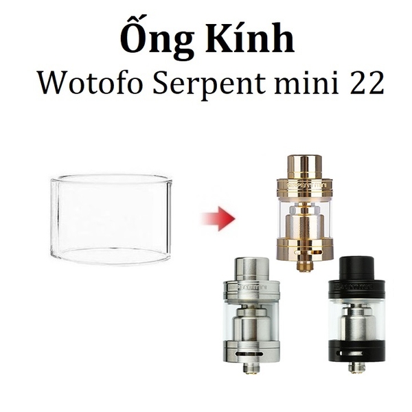 Ống Kính Thủy Tinh Cho Buồng Đốt Wotofo Serpent Mini 22 (2ml)