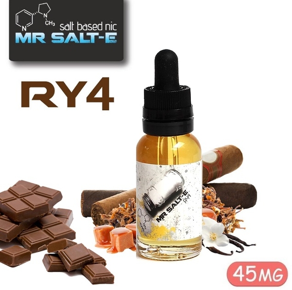 Tinh Dầu Vape Salt Nic MR.SALT-E (45mg / 30ml) - (#8 RY4 - Mật Ong, Caramen, SôCôLa, Vị Thuốc Lá)