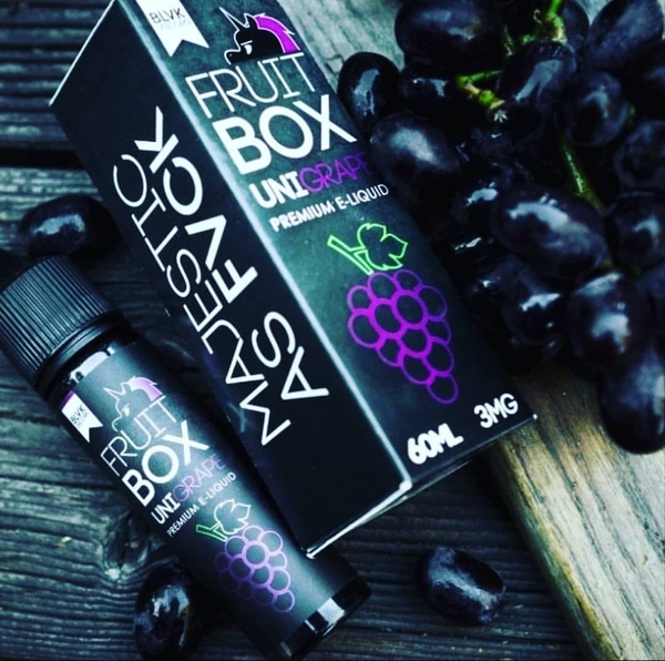 Tinh Dầu Vape BLVK FRUIT-Box (3MG/60ML) - (Uni-Grape - Trái Nho)